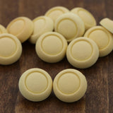 Plastic Shank Button Peach 15 mm