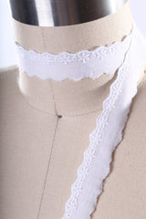 Cotton Lace Trim White Eyelet