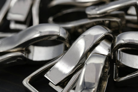 Metal Silver Purse Clasp 15mm x 38mm