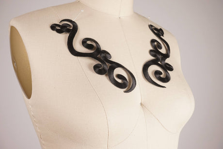 Embroidery Applique Swirled Design Patch