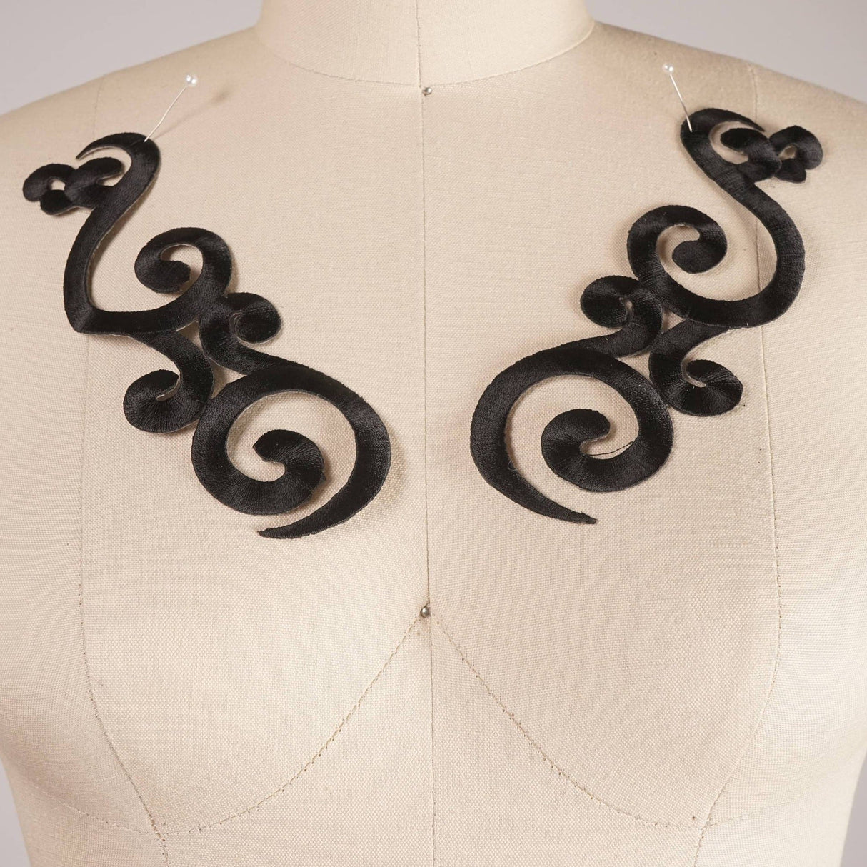 Embroidery Applique Swirled Design Patch