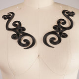 Embroidery Applique Swirled Design Patch