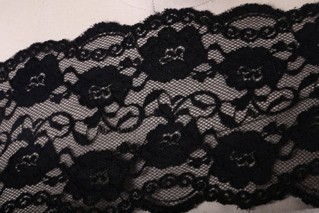 Stretch Lace Flower Motif Trim