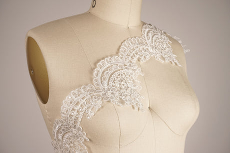 Bridal Beaded Lace Trim