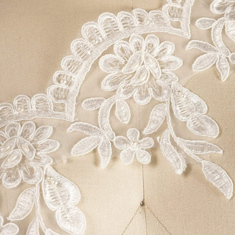 Bridal Lace Trim White Ivory 6 Inch