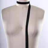 Glitter Elastic Trim Black 5/8"