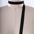 Glitter Elastic Trim Black 5/8"