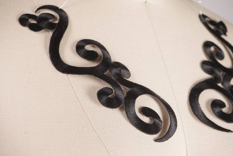 Embroidery Applique Swirled Design Patch