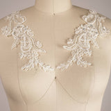Beaded Lace Bridal Applique