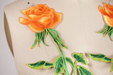 Flower Patch Iron-On Orange Rose Applique