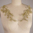 Gold Lace Applique Patch 9in