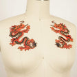 Dragon Embroidery Patch Pair