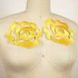 Flower Applique Iron-On Yellow Embroidery Rose