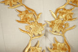 Gold Flower Patch Applique 12.5"
