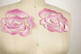 Iron-On Pink Rose Patch