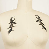 Iron-On Leaf Applique Pair