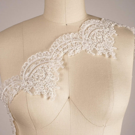 Bridal Lace Trim White Ivory