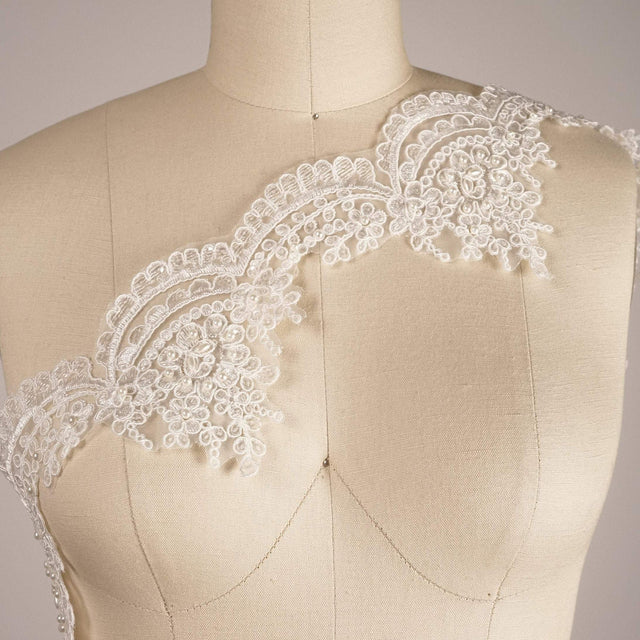 Bridal Lace Trim White Ivory