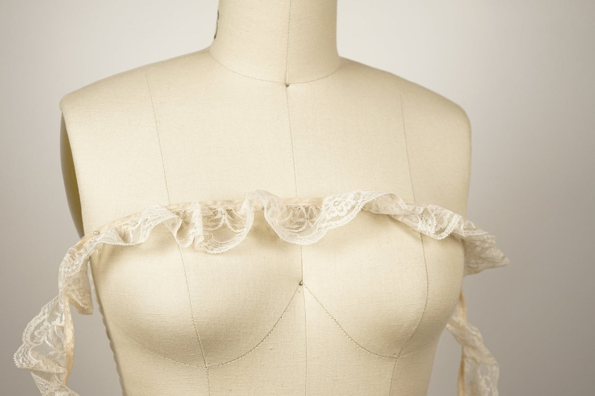 Ruffled Satin Lace Trim