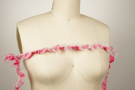Ruffled Satin Lace Trim