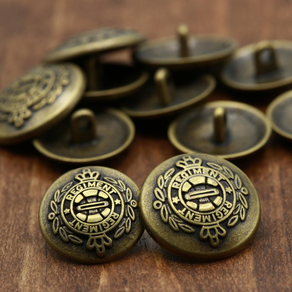 Antique Brass Shank Button
