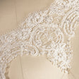 Beaded Bridal Lace Trim White Ivory