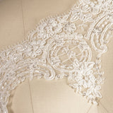 Beaded Bridal Lace Trim White Ivory
