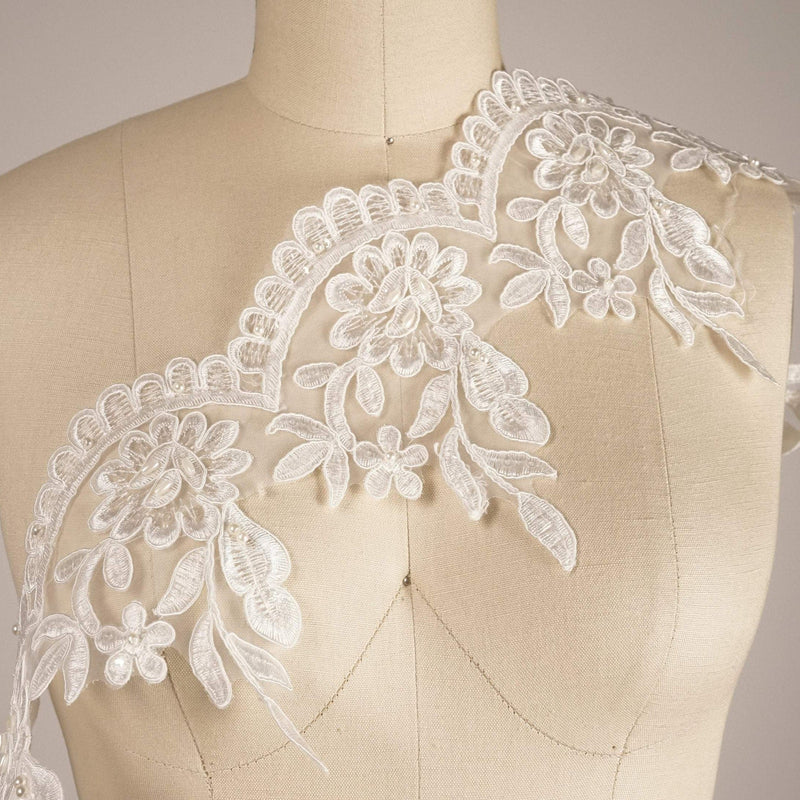 Bridal Lace Trim White Ivory 6 Inch