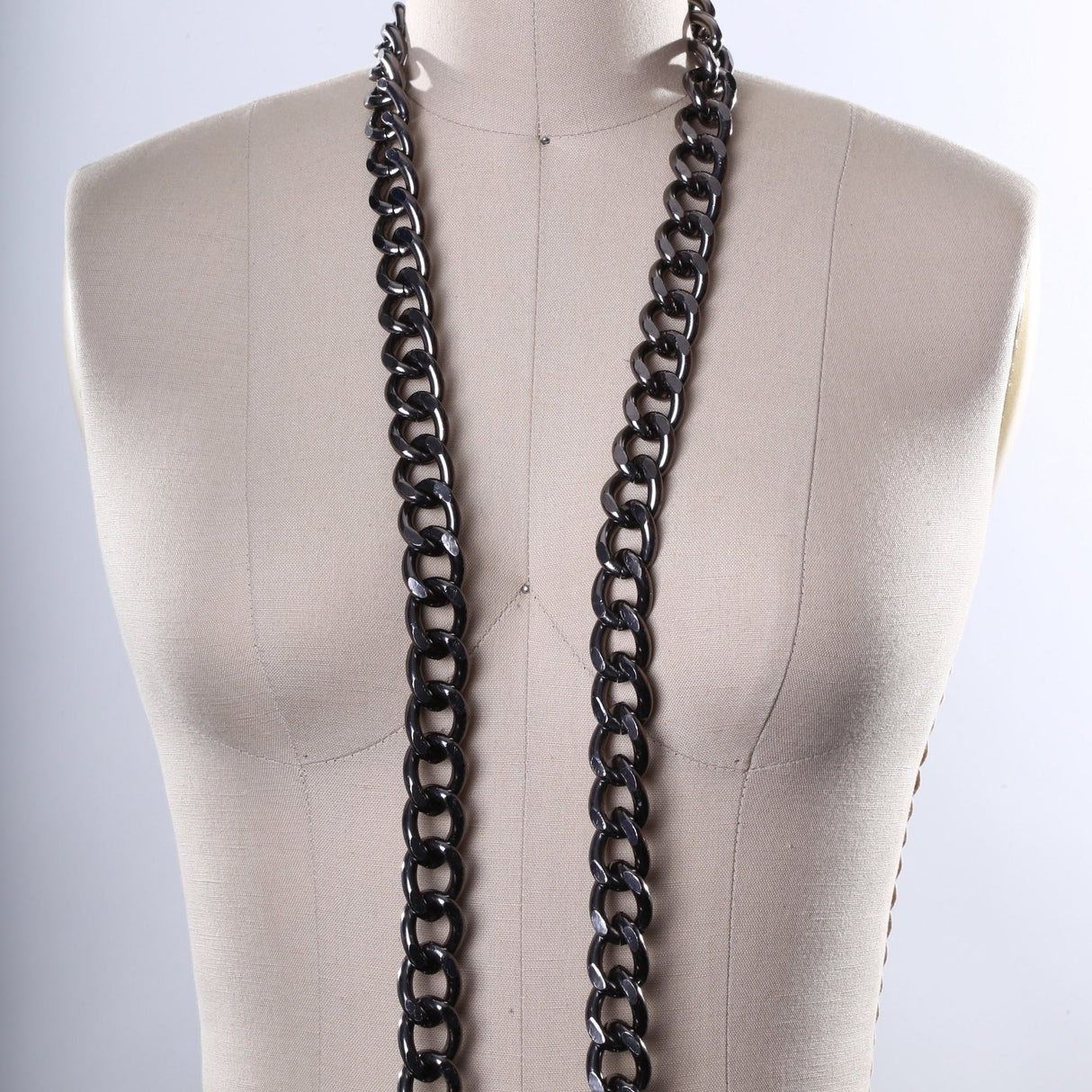 Fashion Chain Gunmetal Aluminum 20mm
