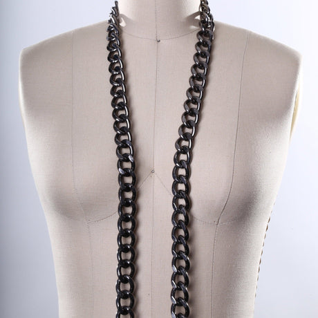 Fashion Chain Gunmetal Aluminum 20mm