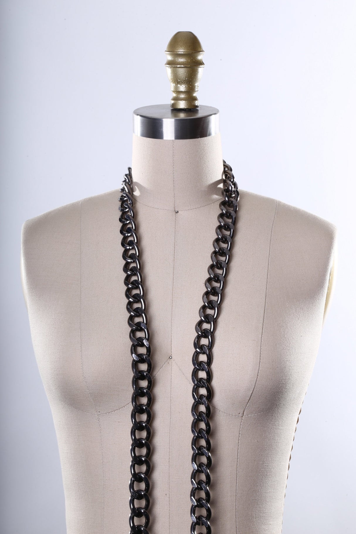 Metal Chain Trim 20mm Black