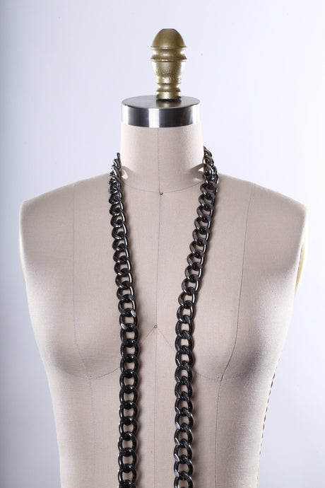 Metal Chain Trim 20mm Black