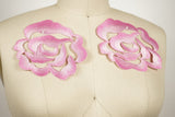 Iron-On Pink Rose Patch