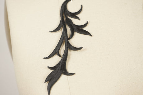 Leaf Embroidery Patch Pair