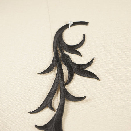 Leaf Embroidery Patch Pair