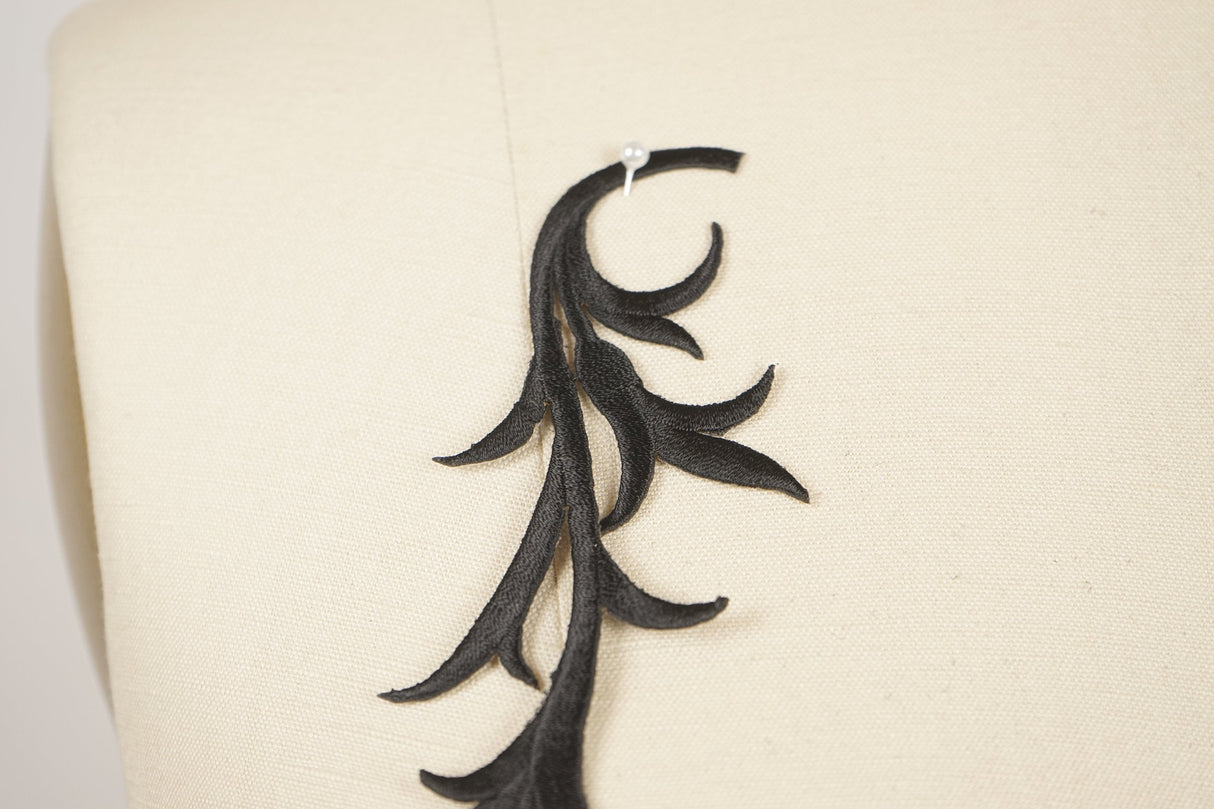Iron-On Leaf Applique Pair