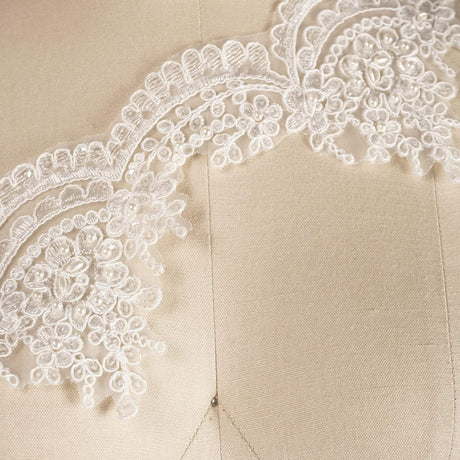 Bridal Lace Trim White Ivory