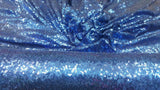 Sequin Stretch Mesh Fabric Royal Blue