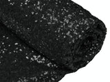 Sequin Fabric Black 1-Way Stretch