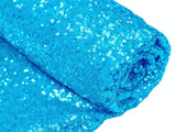 Turquoise Sequin Fabric by the Yard