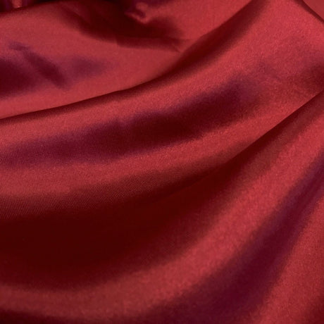 Stretch Satin Charmeuse Burgundy