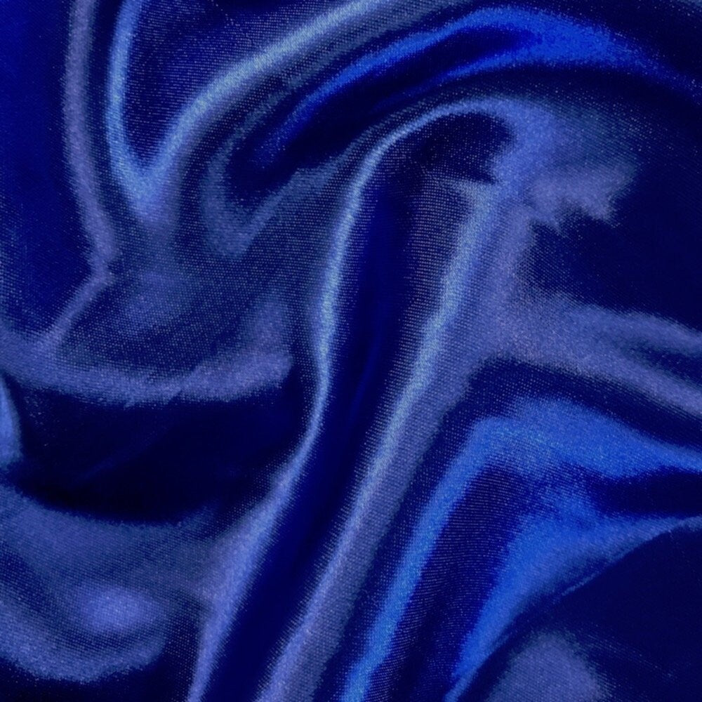 Stretch Charmeuse Satin Royal Blue