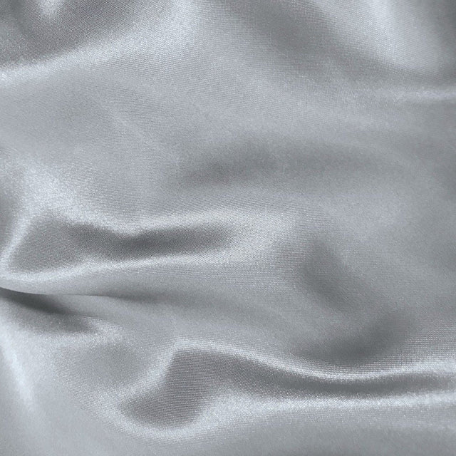 Stretch Satin Charmeuse Silver