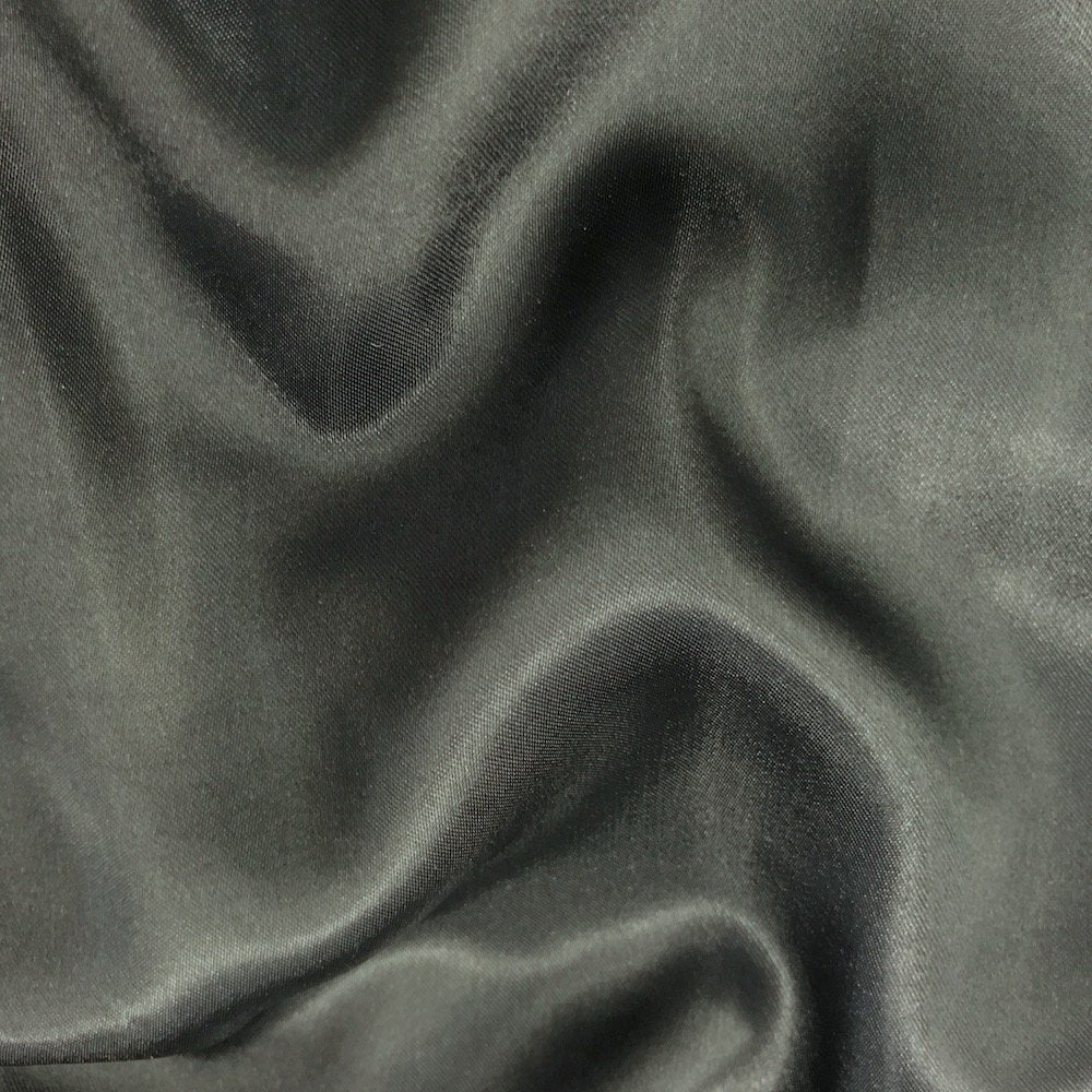 Stretch Satin Charmeuse Dark Gray