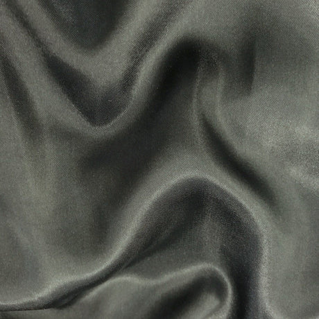 Stretch Satin Charmeuse Dark Gray