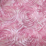 Rose Satin Fabric 3D Pink