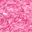 Pink Rosette Satin Fabric