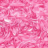 Pink Rosette Satin Fabric