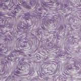 Rosette Satin Fabric Lavender