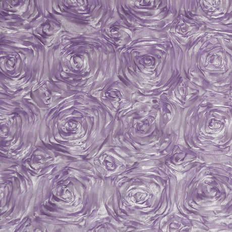 Rosette Satin Fabric Lavender
